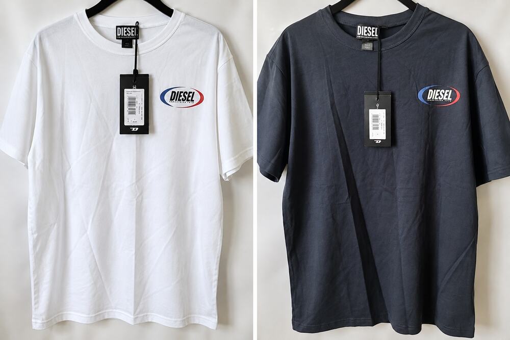 Diesel T-Shirts – White & B– New With Tags (SIZE: XL-M)